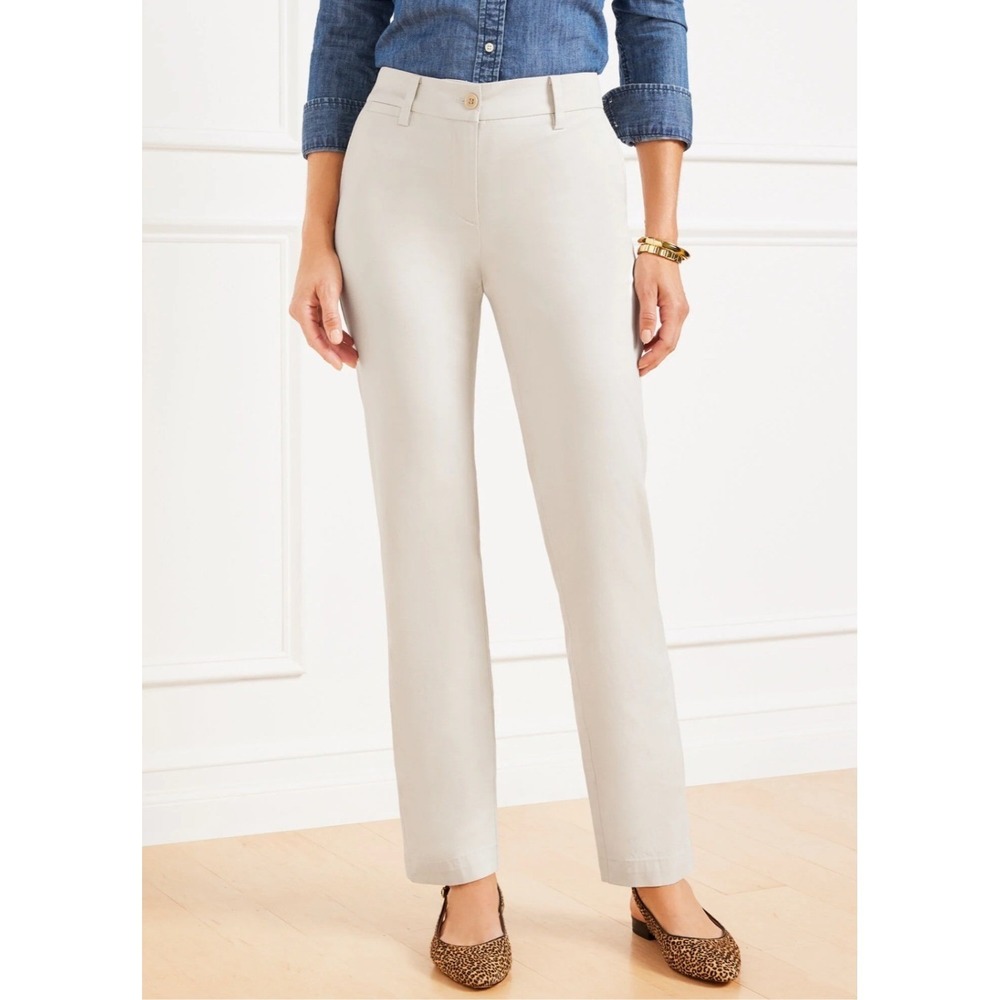 Talbots Straight Leg Perfect Chinos Khaki Beige Womens Size 20WP